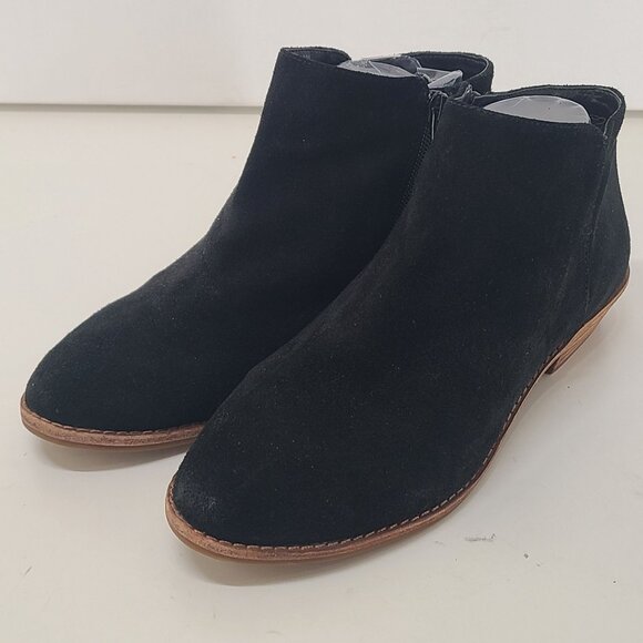 Gianni Bini Women's Booties Ankle Boots Black Suede Side Zip Size 8 - Picture 3 of 8